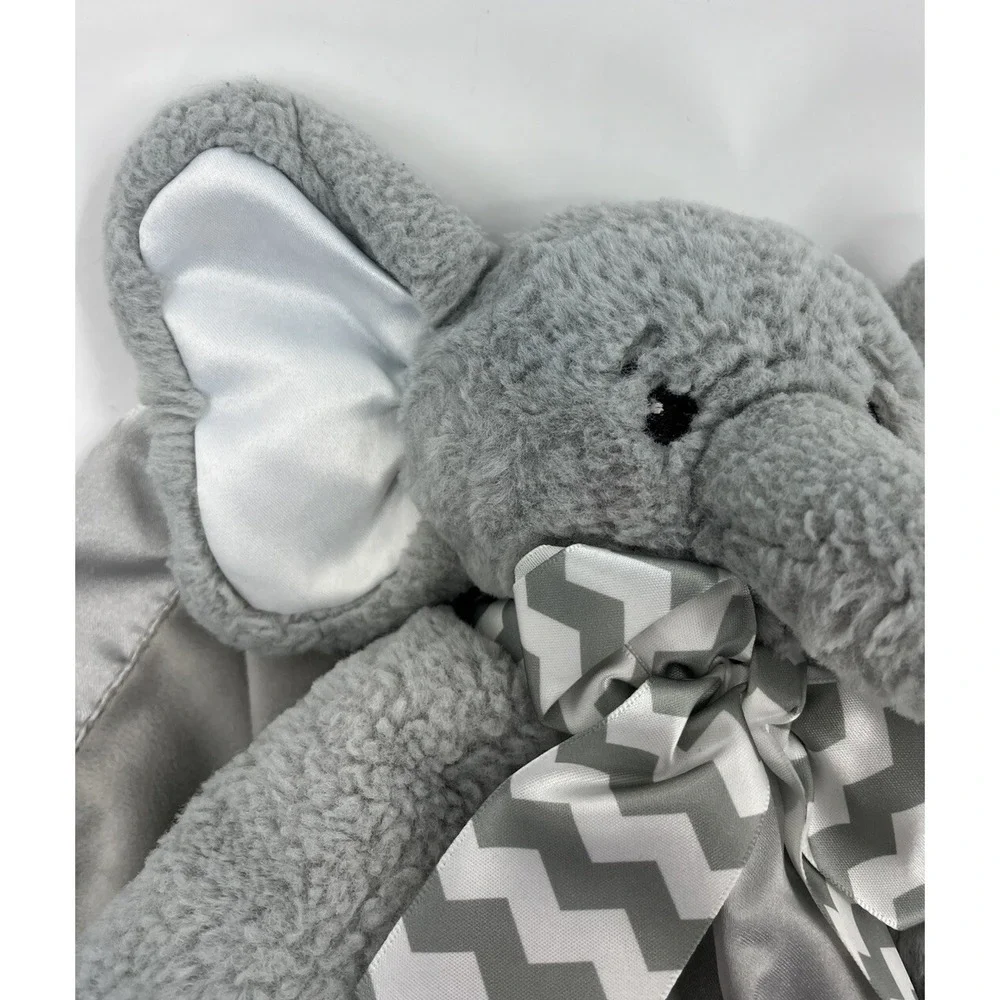 Bearington Baby Collection Lil Spout Elephant Baby Lovey Security Blanket Plush